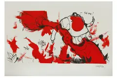 She Said' 2008 Screenprint on Paper Edition of 150 42 x 59.2 cm ARR by Mr Jago, Screenprint on Paper Edition of, offered Jun 2020