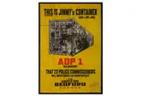 ADP-1: This Is Jimmy's Container' 2016 Screenprint on Distressed paper Artist Proof 76.5 x 104 cm ARR by James Cauty, Screenprint on Distressed paper Artist Proof, offered Jun 2020