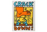 Crack Down' 1986 Offset lithograph poster Edition of 2000 55.9 × 43.8 cm by Keith Haring, Offset lithograph poster Edition of, offered Jun 2020