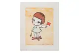 Mädchen mit den Winkerflaggen' 2002 Print Edition no by Yoshitomo Nara, Print, offered Jun 2020