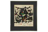 Homenatge a Joan Prats, 1971 (Maeght 735) Lithograph printed in colours 64 x 57 cm by Joan Miró, Lithograph printed in colours, offered May 2020