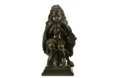 A 19th century French bronze figure of a child by Paul Gayrard, 1846, bronze, offered May 2020