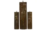 A set of threereliefs depicting classical maidens by Ferdinand Barbedienne, sculpture, offered May 2020