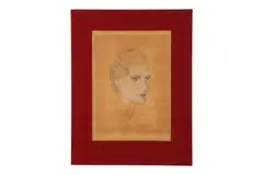 Portrait of a lady. by Tsuguharu Foujita, 1930, engraving, offered May 2020