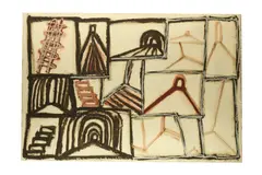R.a. (b.1935) by Basil Beattie, 2003, pencil and oil on paper, offered Apr 2020