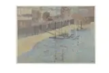 Untitled by Bernard Myers, oil on paper, offered Apr 2020