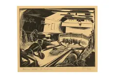 Untitled by Hugh Verschoyle Cronyn, woodcut, offered Apr 2020