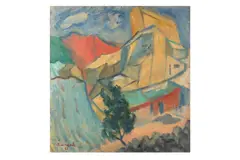 Untitled by John Melville, oil on canvas, offered Apr 2020