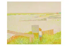 Untitled by Lionel Bulmer, oil on canvas board, offered Apr 2020