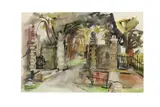 Untitled by Katharine 'Kitty' Church, watercolour and gouache, offered Apr 2020
