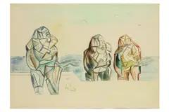 Untitled by Merlyn Evans, pencil, offered Apr 2020