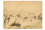 R.a. (1907-1989) by Feliks Topolski, ink and wash, offered Apr 2020