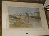 The Sea Front, Worthing by Beatrice Stella Pedder, watercolour, sold Aug 2017