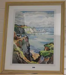 The Needles, Isle of Wight by Kenneth Steel, Steel, sold Aug 2017