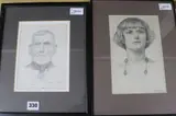 Untitled by Bernard Munns, pencil, sold Aug 2017