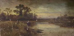 Untitled by Alfred Augustus Glendening, Sr., oil on canvas, sold Jul 2017