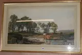 Cattle watering by John Faulkner Rha, watercolour, sold Jul 2017