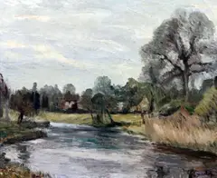 Untitled by Ronald Ossory Dunlop, oil on canvas, sold Jul 2017
