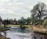 Untitled by Ronald Ossory Dunlop, oil on canvas, sold Jul 2017