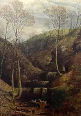 Nul Cleven ... Bridge by John Holland Senior, oil on canvas, sold Jul 2017