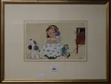 Whine, Woman, and Song by Chloë Preston, ink, sold Jul 2017