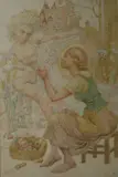 Illustration for a Fairy Tale, 44 x 29cm by Noel Laura Nisbet, watercolour, sold Jul 2017