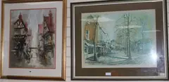 The Shambles, York by Ben Maile, acrylic, offered Jul 2017