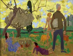 Untitled by Grégoire Michonze, oil on canvas, sold Jul 2017