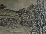 Canadian? landscape, 22 x 29cm by Barker Fairley, watercolour, sold Jul 2017