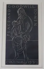 Wood engravingMadonna and child by Eric Gill, print (other), sold Jul 2017