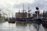 Glasgow by Charles James Lauder, oil on canvas, sold Jun 2017
