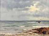 A Blink between Showers' signed, Annan & Sons label verso 18 x 24in., canvas holed by Joseph Henderson, oil on canvas, offered Jun 2017