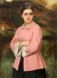 Far Away Thoughts' monogrammed 16 x 12in by Charles Sillem Lidderdale, oil on canvas, sold Jun 2017