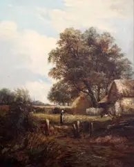 5 x 16.5in by Joseph Thors, oil on canvas, sold Jun 2017