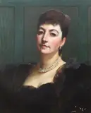 Untitled by James Jebusa Shannon, 1892, oil on canvas, sold Jun 2017
