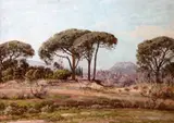 Untitled by William Baptiste Baird, oil on canvas, sold Jun 2017