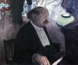 With 1959 receipt from Frost by Rene Georges Hermann-Paul, oil on canvas, sold Jun 2017