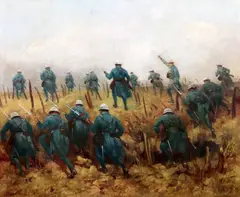 Untitled by Laurent Gsell, 1917, oil on canvas, sold Jun 2017