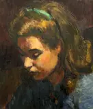 Untitled by Ruskin Spear, oil on board, sold Jun 2017