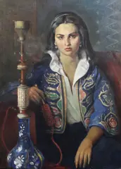 5in by Max Moreau, oil on canvas, sold Jun 2017