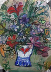 Untitled by Alfred Cohen, oil on paper, sold Jun 2017