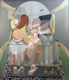 Limbo, No.5, 1975' with Drian Gallery Exhibition Catalogue from 1975 45.5 x 40in by Edward Hayes, oil on canvas, sold Jun 2017