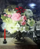 5 x 19.5in by Mary Fedden, 1950, oil on canvas, sold Jun 2017