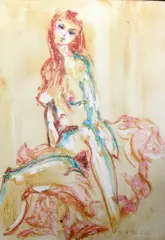 Untitled by Tom Merrifield, mixed media, sold Jun 2017