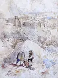 Stilo' inscribed and dated 'August 17, 1847' and numbered in pencil '109' 10.5 x 7.75in by Edward Lear, ink and watercolour, sold Jun 2017