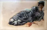 Untitled by Edward Burne-Jones, pastel and watercolour, sold Jun 2017