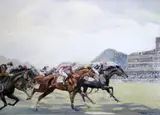 GouacheThe Coronation Stakes by Charles Walter Simpson, gouache, sold Jun 2017