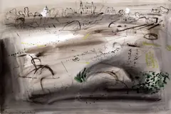 Untitled by John Piper, gouache and ink, sold Jun 2017
