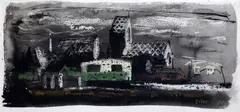 Crayon by John Piper, watercolour and ink, sold Jun 2017