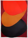 Orange Dusk II' signed and dated '70, 41/75, Waddington Galleries label verso overall 35.5 x 25in by Terry Frost, lithograph, sold Jun 2017